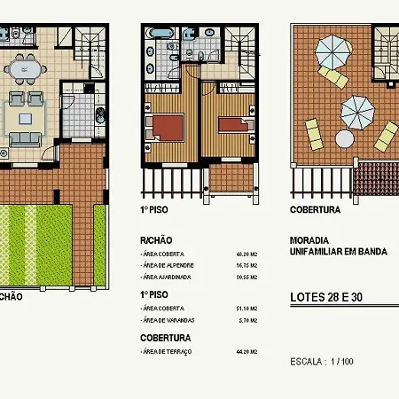 別荘 30 Terracos De - Casa Domingos ベナジル